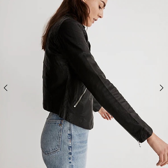 Madewell Italian Leather Moto Jacket - Picture 3 of 5